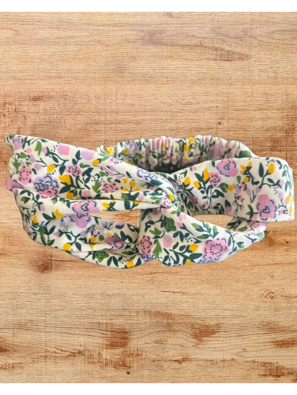 Baby Girl Floral & Leopard Twist Headband Set of 2 Stretch Hair Wraps